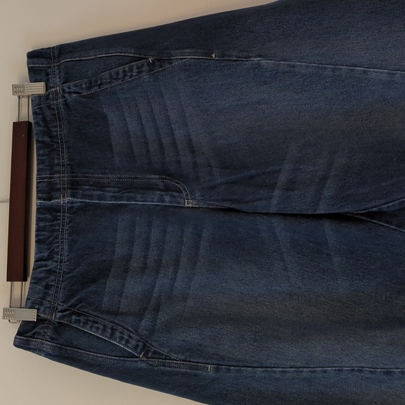 Anthropology Pilcro High Rise Women's Blue Barel Denim Tapered Boho Jeans Sz 32 - Picture 7 of 12